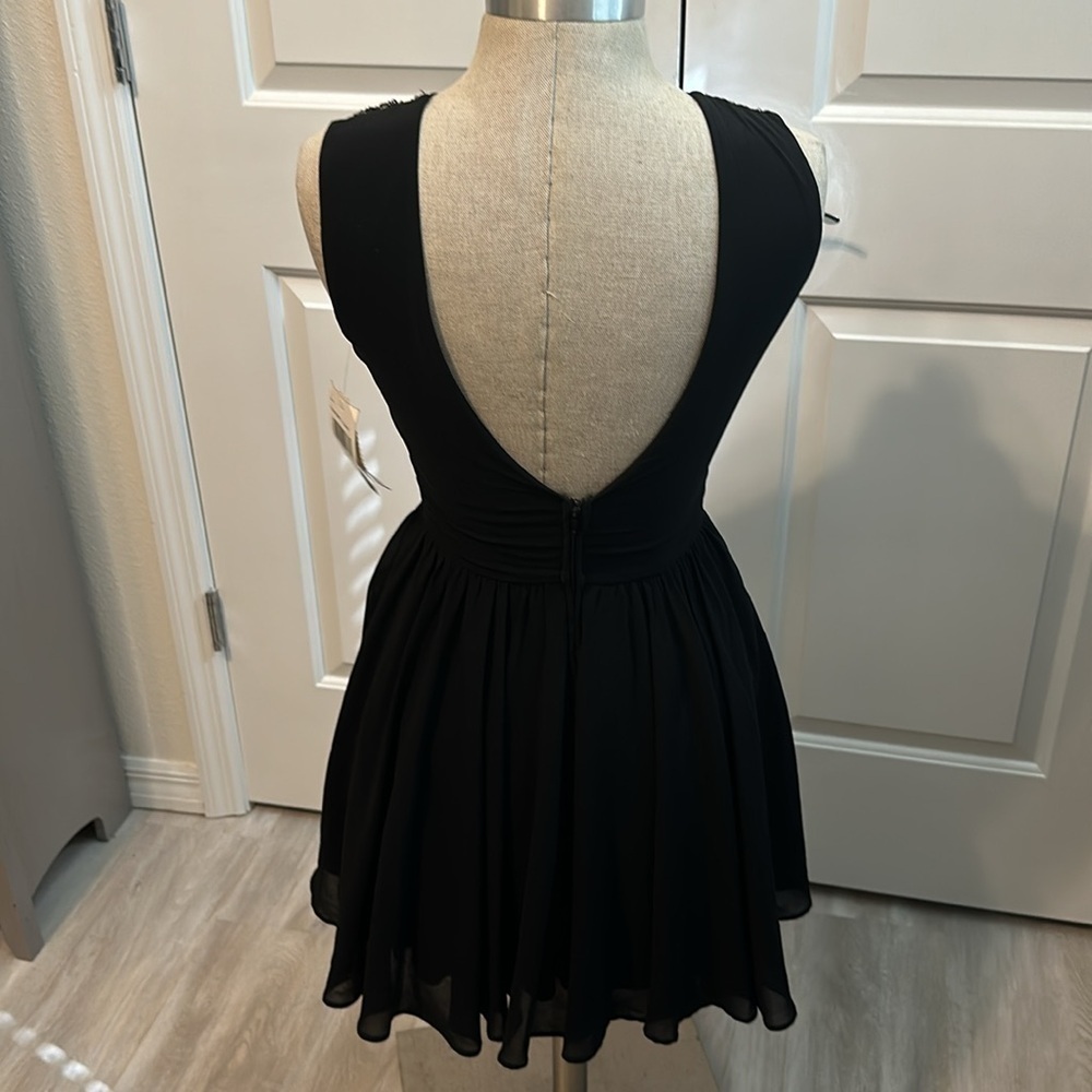 WAY IN CLOTHING BLACK EMBELLISHED DRESS SZ 5 PROM PARTY HOLIDAY PICTURES - Picture 9 of 12